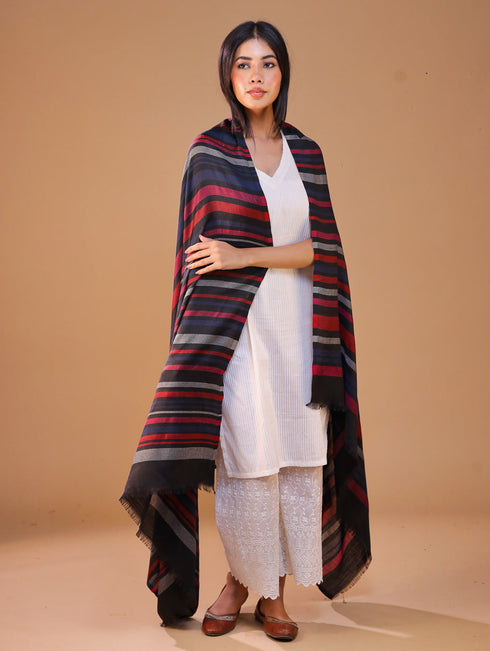 Women's Jamawar Wool Shawl